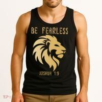Christian Fearless Joshua 1:9 Faith Gift Tank Top thumb 3