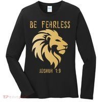 Christian Fearless Joshua 1:9 Faith Gift Women's Long Sleeve Shirt thumb 0