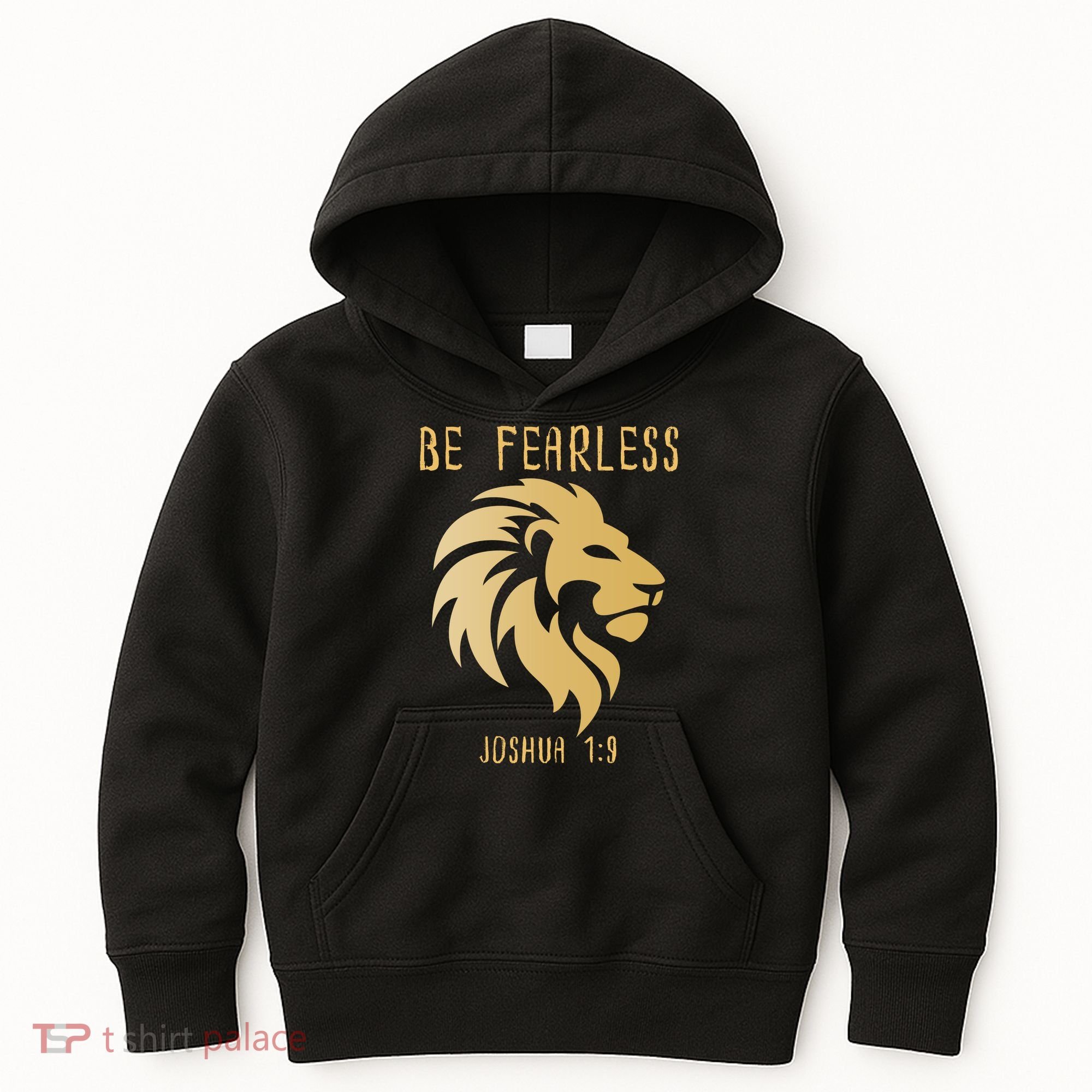 Christian Fearless Joshua 1:9 Faith Gift Kids Hoodie