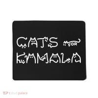 Cat For Kamala Kamala Harris Cat Lettering Positive Funny Mousepad thumb 0