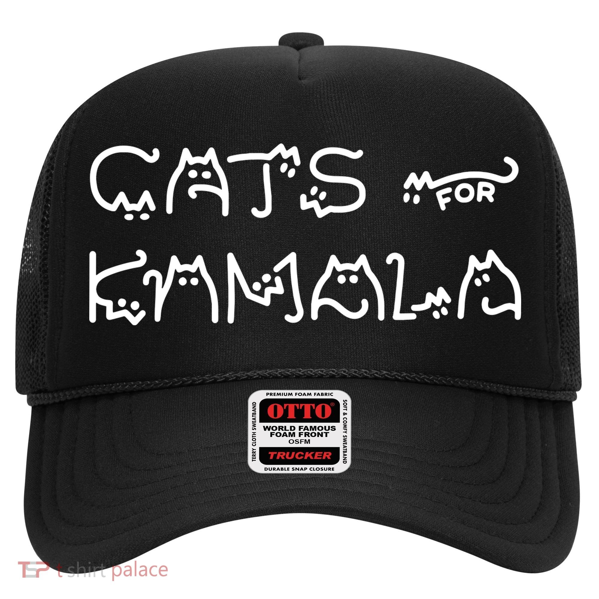 Cat For Kamala Kamala Harris Cat Lettering Positive Funny Hat