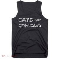 Cat For Kamala Kamala Harris Cat Lettering Positive Funny Tank Top thumb 0
