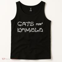 Cat For Kamala Kamala Harris Cat Lettering Positive Funny Tank Top thumb 2