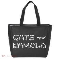 Cat For Kamala Kamala Harris Cat Lettering Positive Funny Tote Bag thumb 0