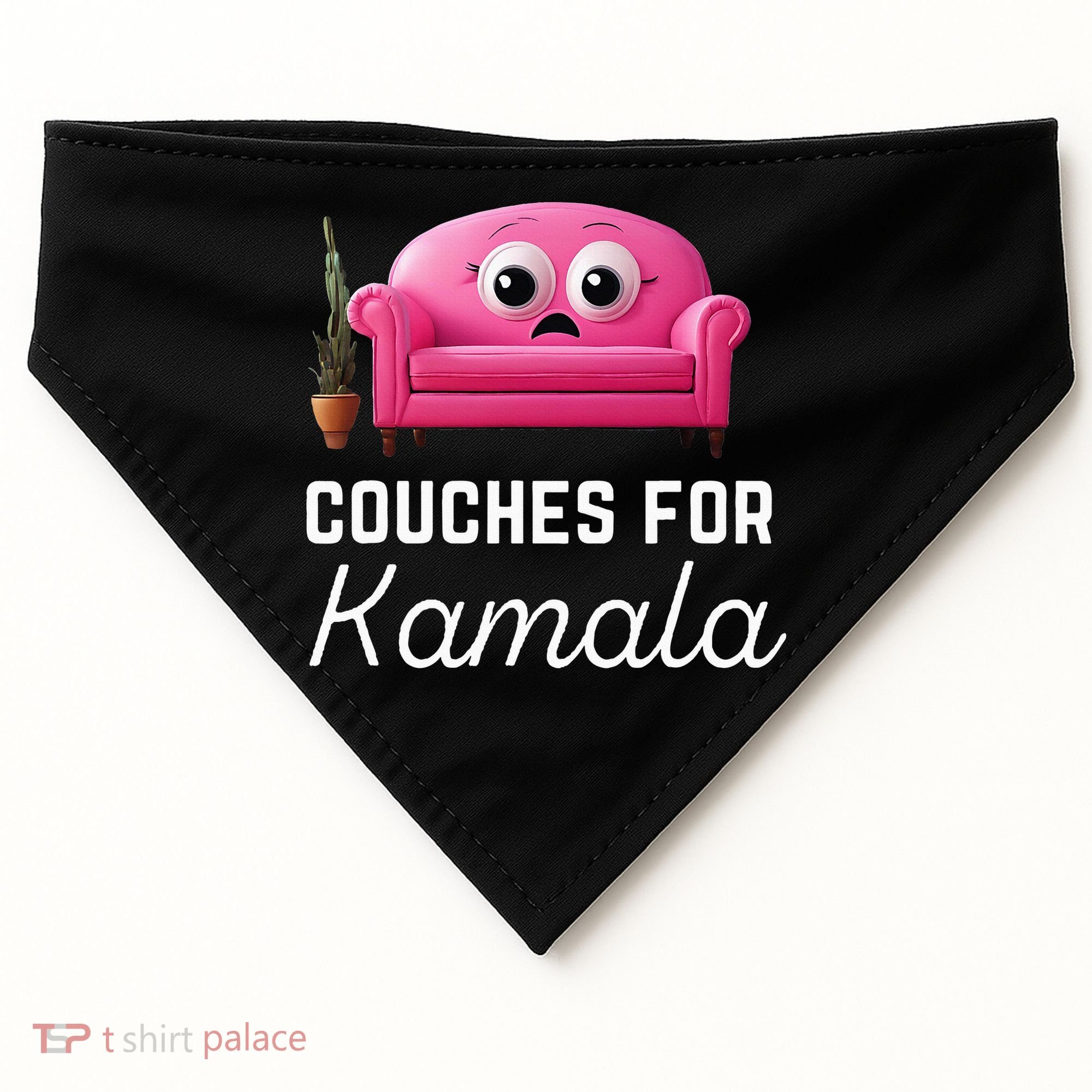 Couches For Kamala Jd Vance Couch Meme Funny Culture Liberal USA-Made Doggie Bandana