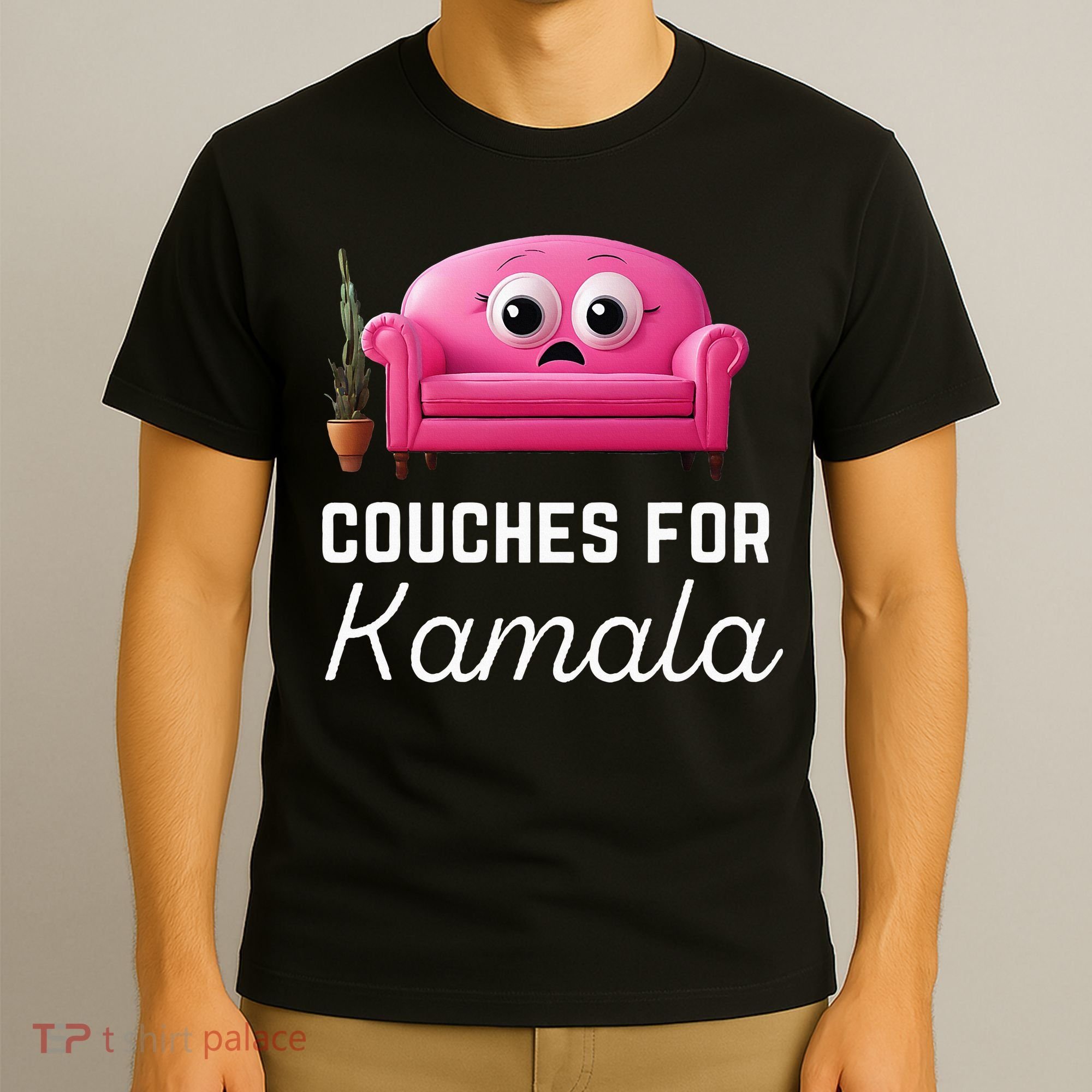 Couches For Kamala Jd Vance Couch Meme Funny Culture Liberal T-Shirt