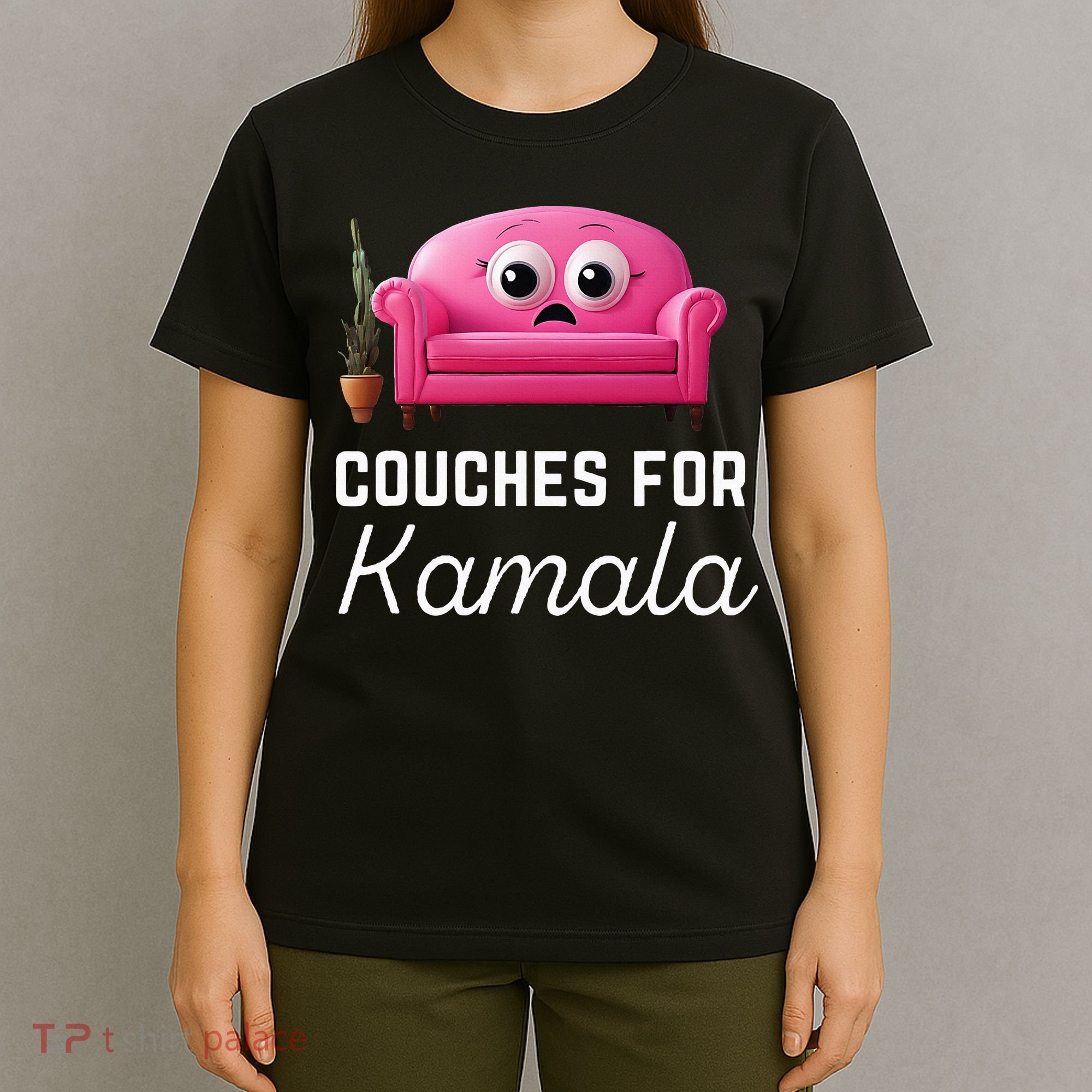Couches For Kamala Jd Vance Couch Meme Funny Culture Liberal T-Shirt