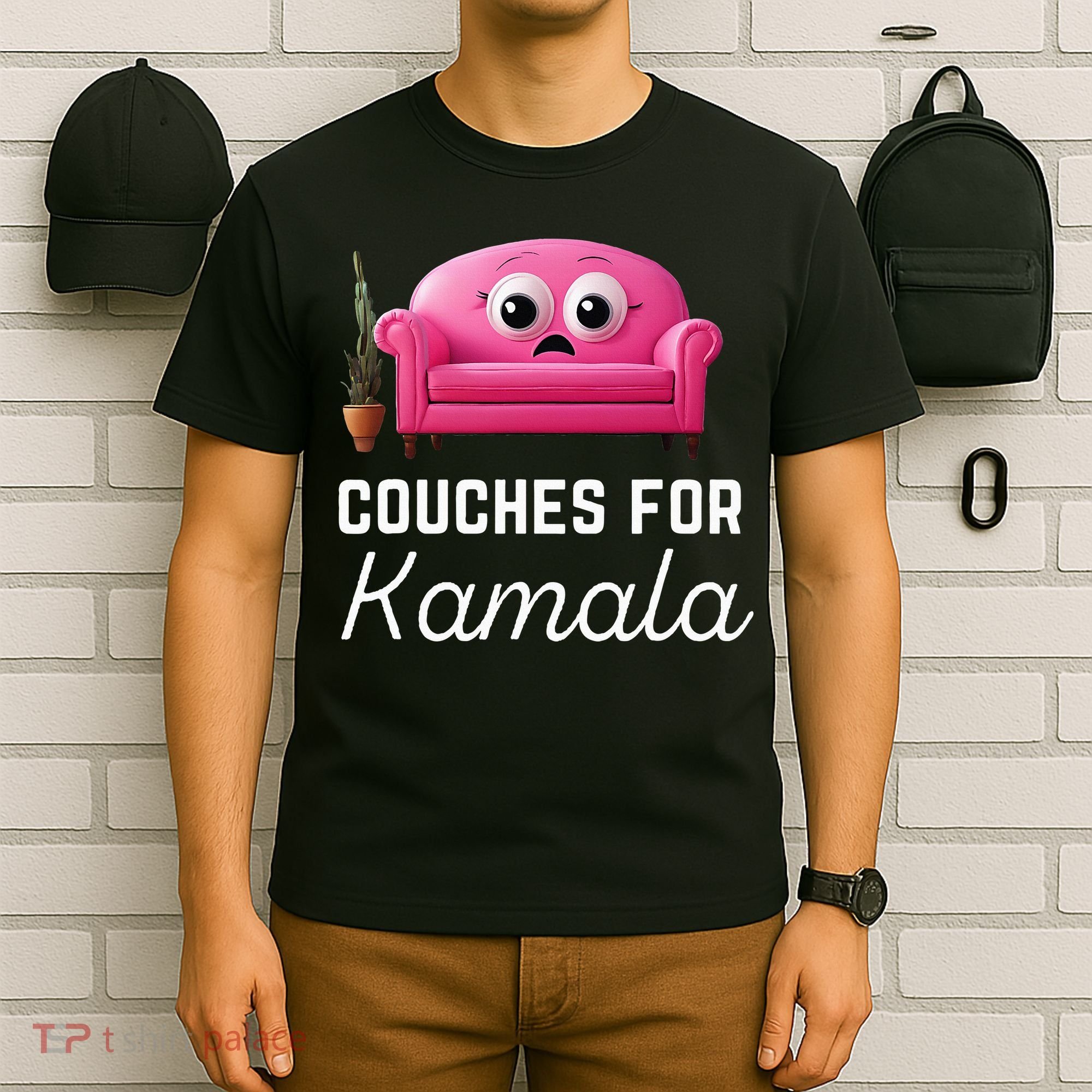 Couches For Kamala Jd Vance Couch Meme Funny Culture Liberal T-Shirt