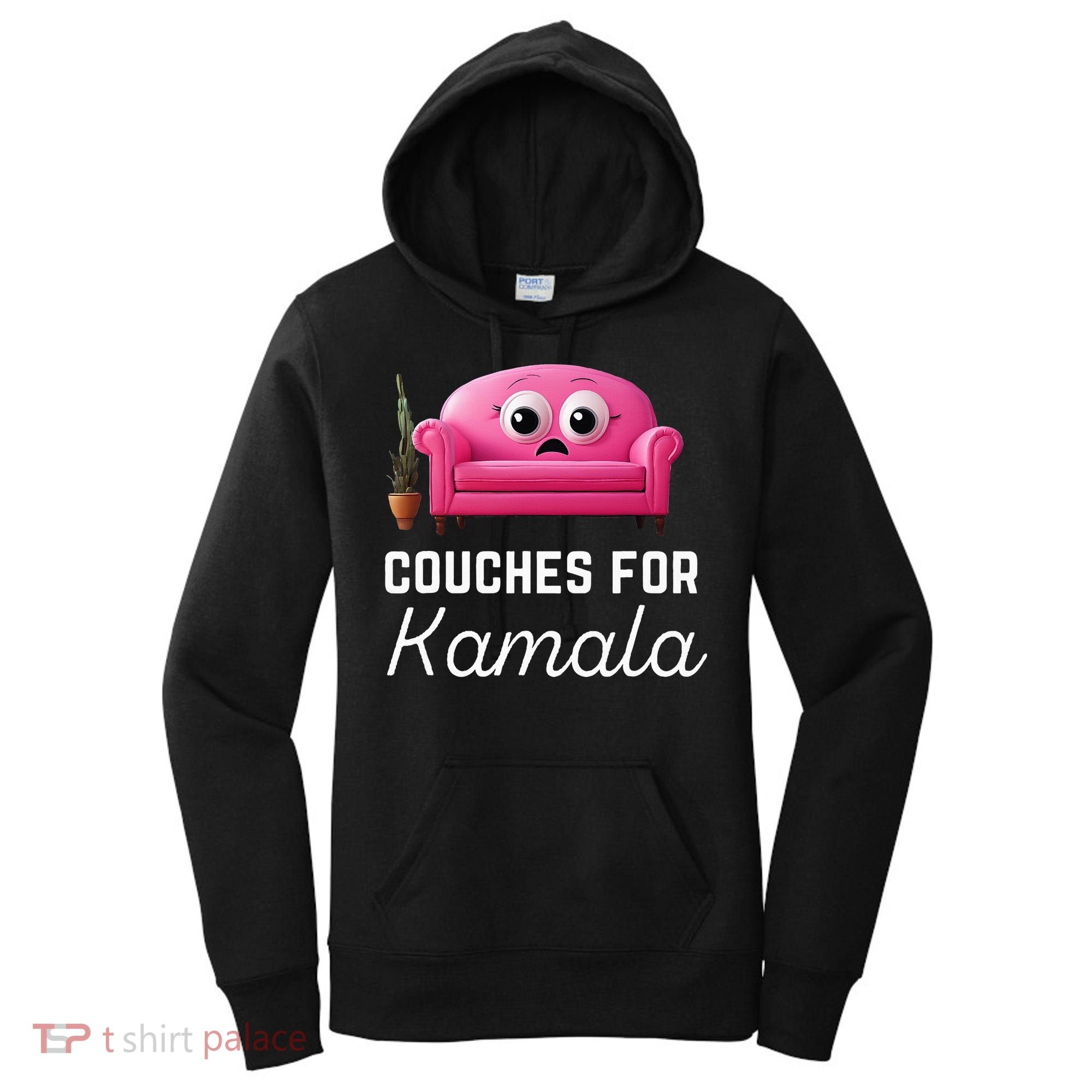 Couches For Kamala Jd Vance Couch Meme Funny Culture Liberal Women's Hoodie