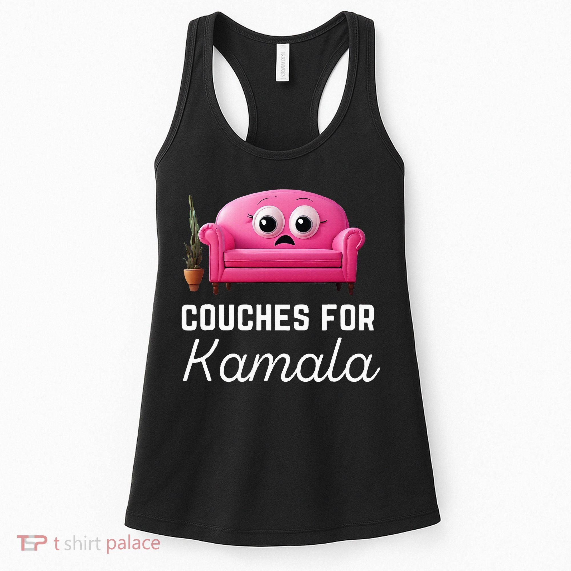 Couches For Kamala Jd Vance Couch Meme Funny Culture Liberal Women's Tank Top