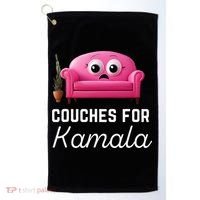 Couches For Kamala Jd Vance Couch Meme Funny Culture Liberal Golf Towel thumb 0