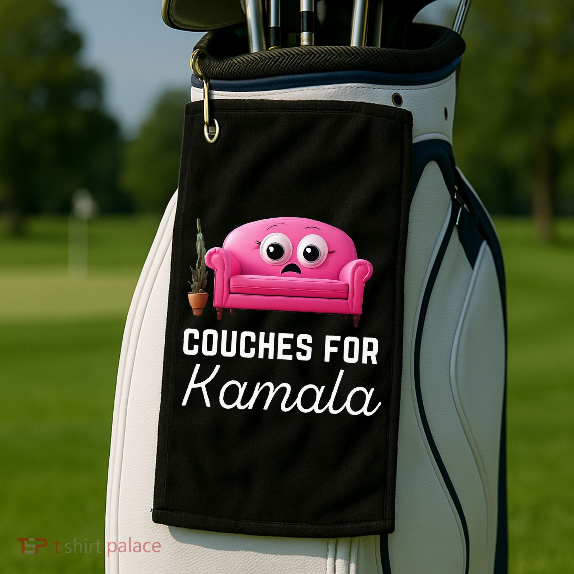 Couches For Kamala Jd Vance Couch Meme Funny Culture Liberal Golf Towel