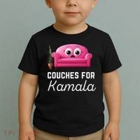 Couches For Kamala Jd Vance Couch Meme Funny Culture Liberal Toddler T-Shirt thumb 2