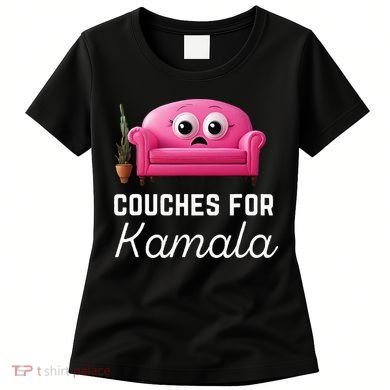 Couches For Kamala Jd Vance Couch Meme Funny Culture Liberal Women's T-Shirt