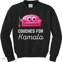 Couches For Kamala Jd Vance Couch Meme Funny Culture Liberal Kids Sweatshirt thumb 0