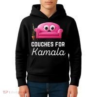 Couches For Kamala Jd Vance Couch Meme Funny Culture Liberal Kids Hoodie thumb 4