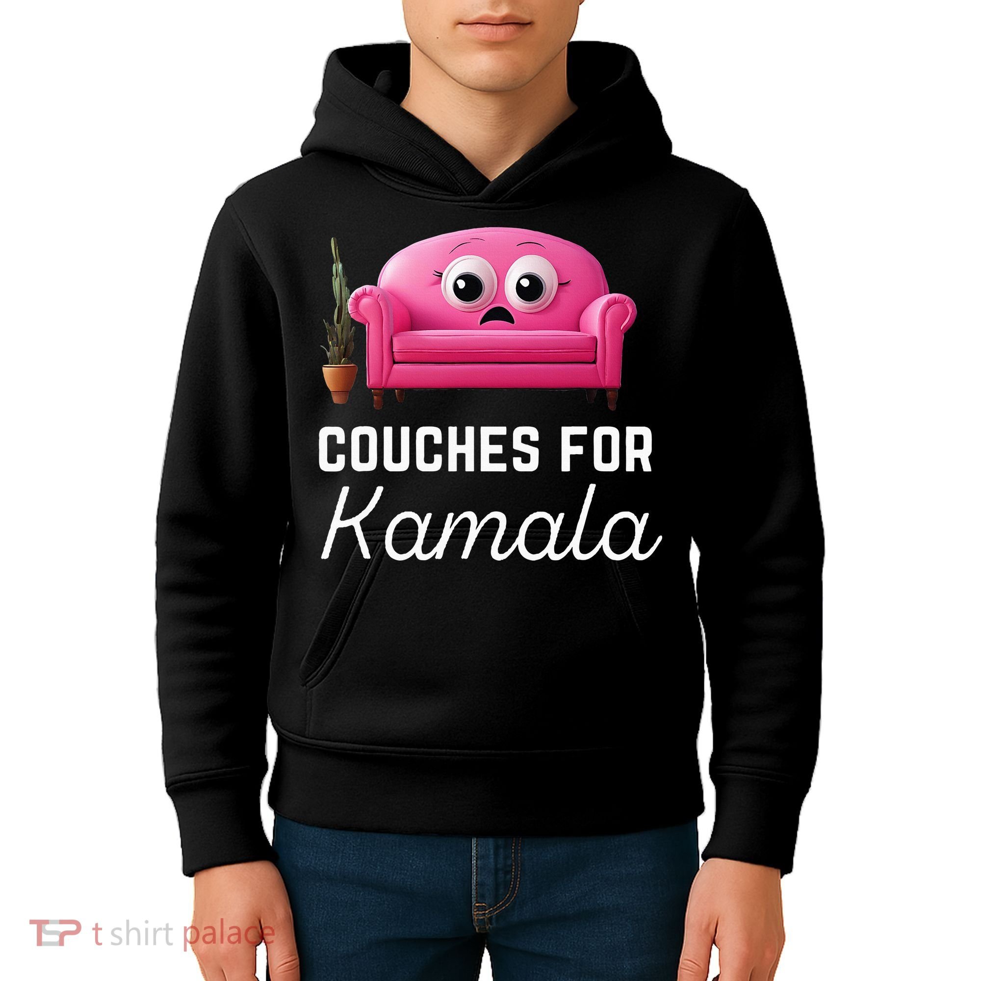 Couches For Kamala Jd Vance Couch Meme Funny Culture Liberal Kids Hoodie