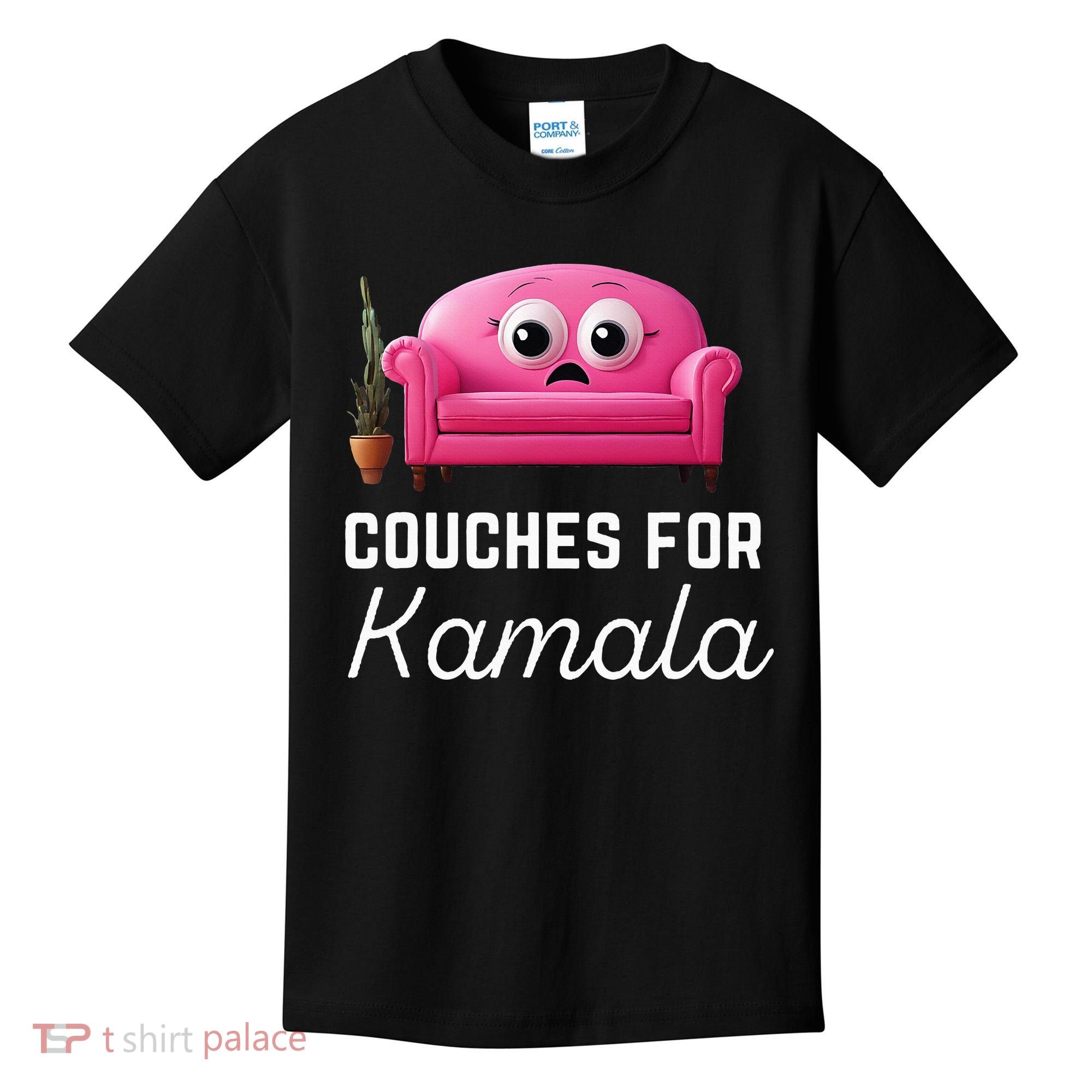 Couches For Kamala Jd Vance Couch Meme Funny Culture Liberal Kids T-Shirt