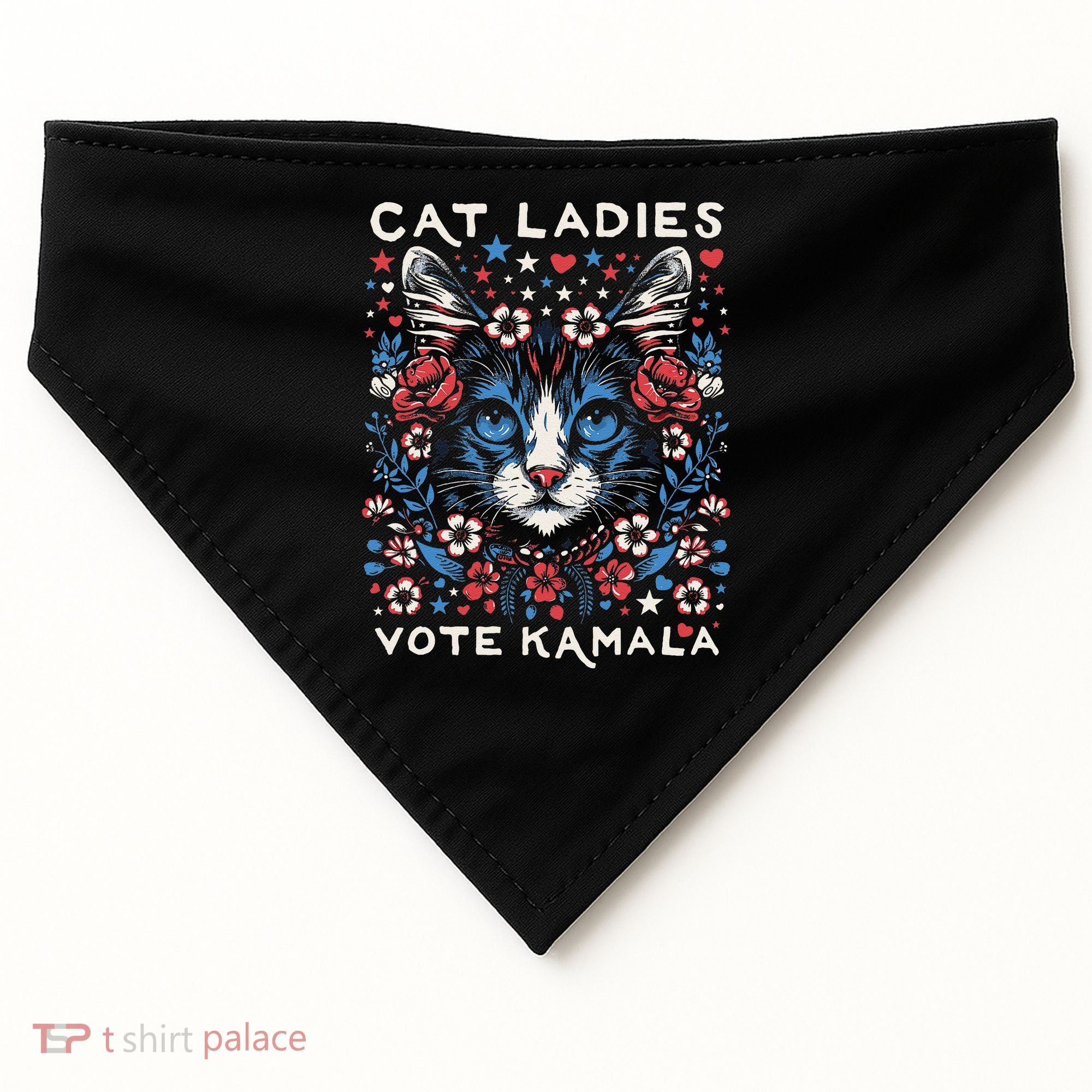 Cats For Kamala USA-Made Doggie Bandana
