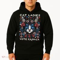 Cats For Kamala Hoodie thumb 2