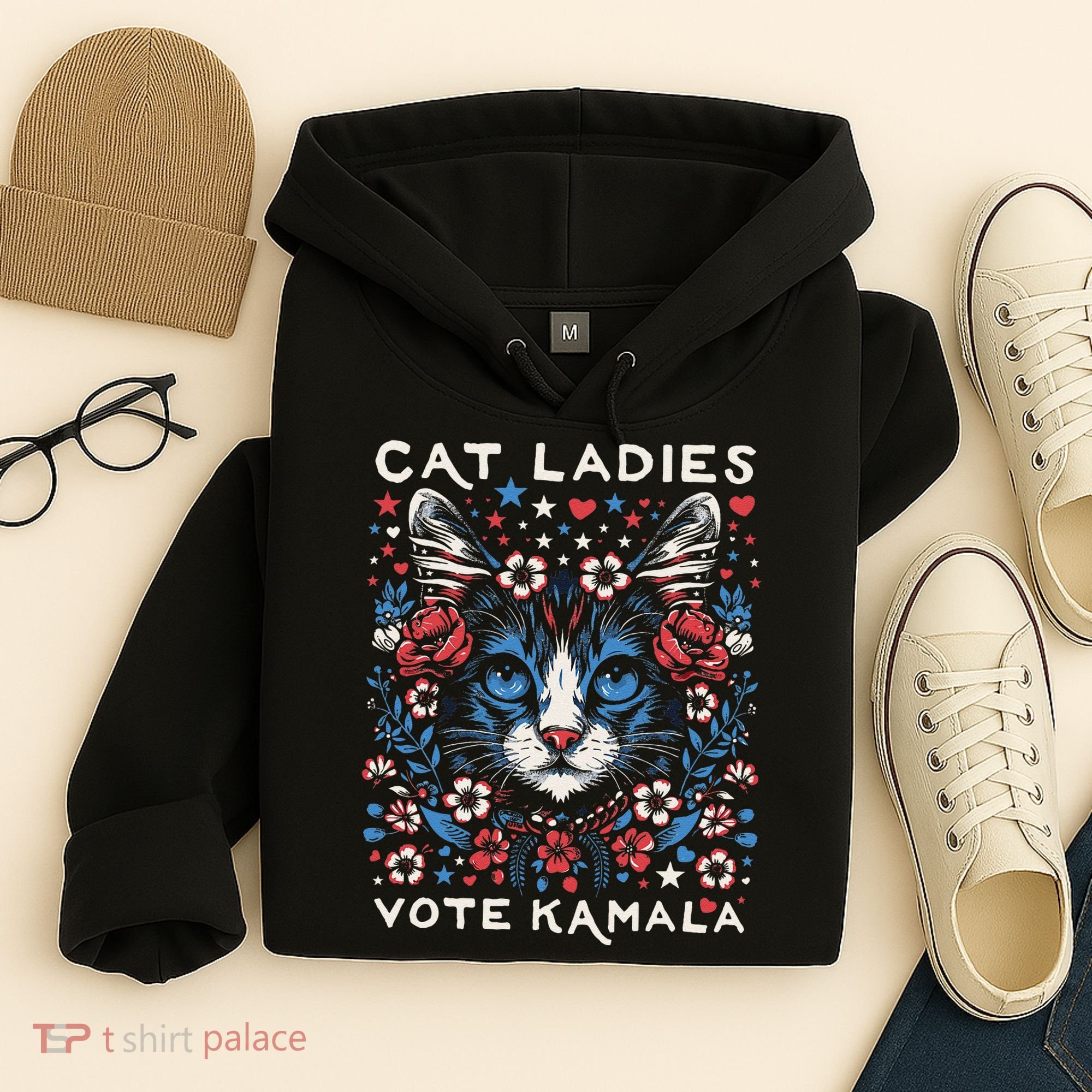 Cats For Kamala Hoodie