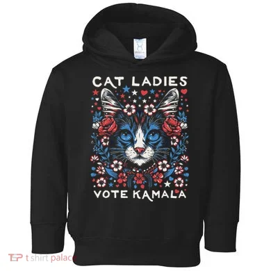 Cats For Kamala Toddler Hoodie