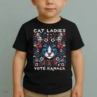 Cats For Kamala Toddler T-Shirt thumb 2