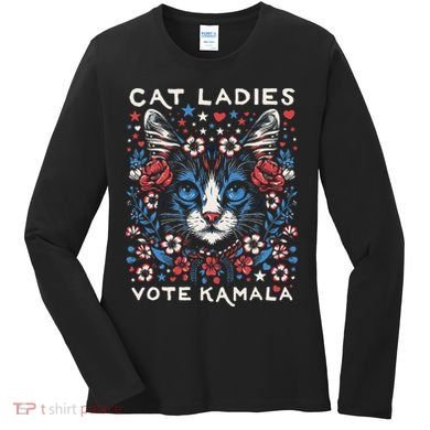 Cats For Kamala Women's Long Sleeve Shirt