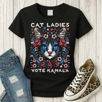 Cats For Kamala Women's T-Shirt thumb 3
