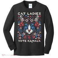 Cats For Kamala Kids Long Sleeve Shirt thumb 0