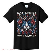 Cats For Kamala Kids T-Shirt thumb 0
