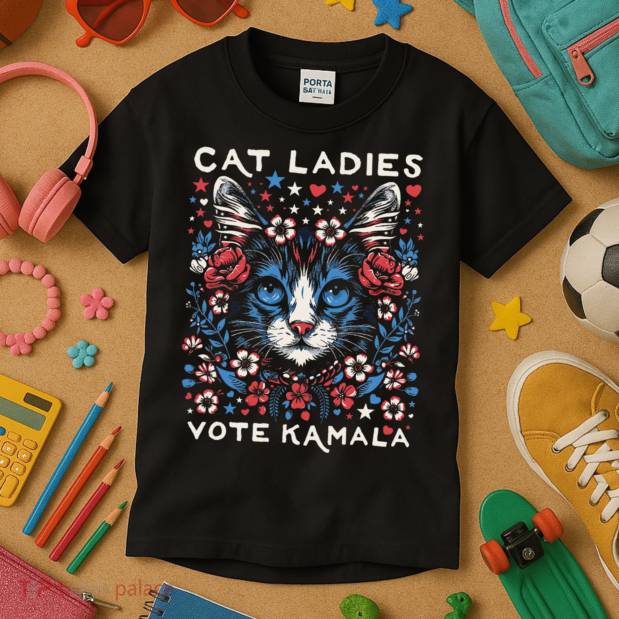 Cats For Kamala Kids T-Shirt