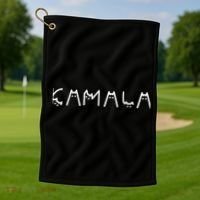 Cats For Kamala Harris 2024 Golf Towel thumb 1