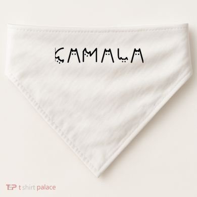 Cats For Kamala Harris USA-Made Doggie Bandana