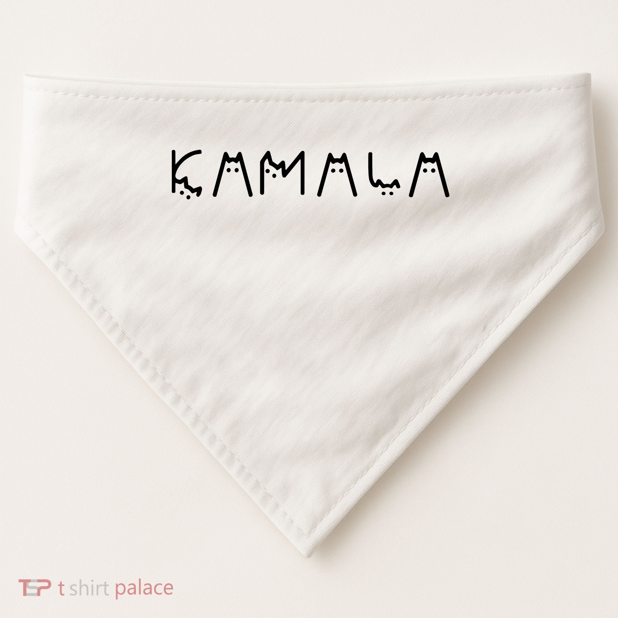 Cats For Kamala Harris USA-Made Doggie Bandana
