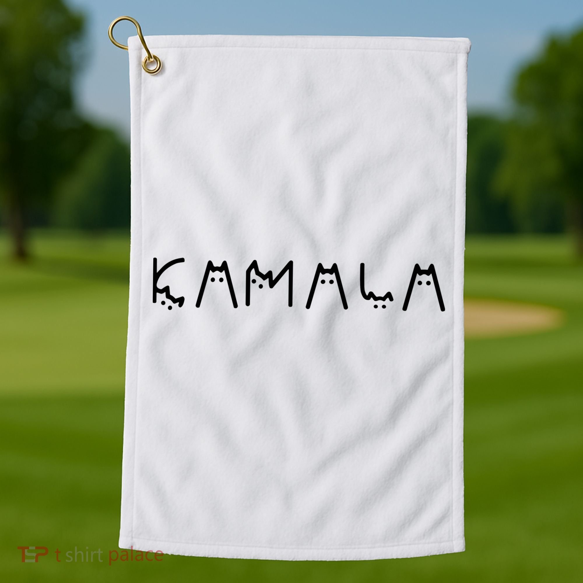 Cats For Kamala Harris Golf Towel