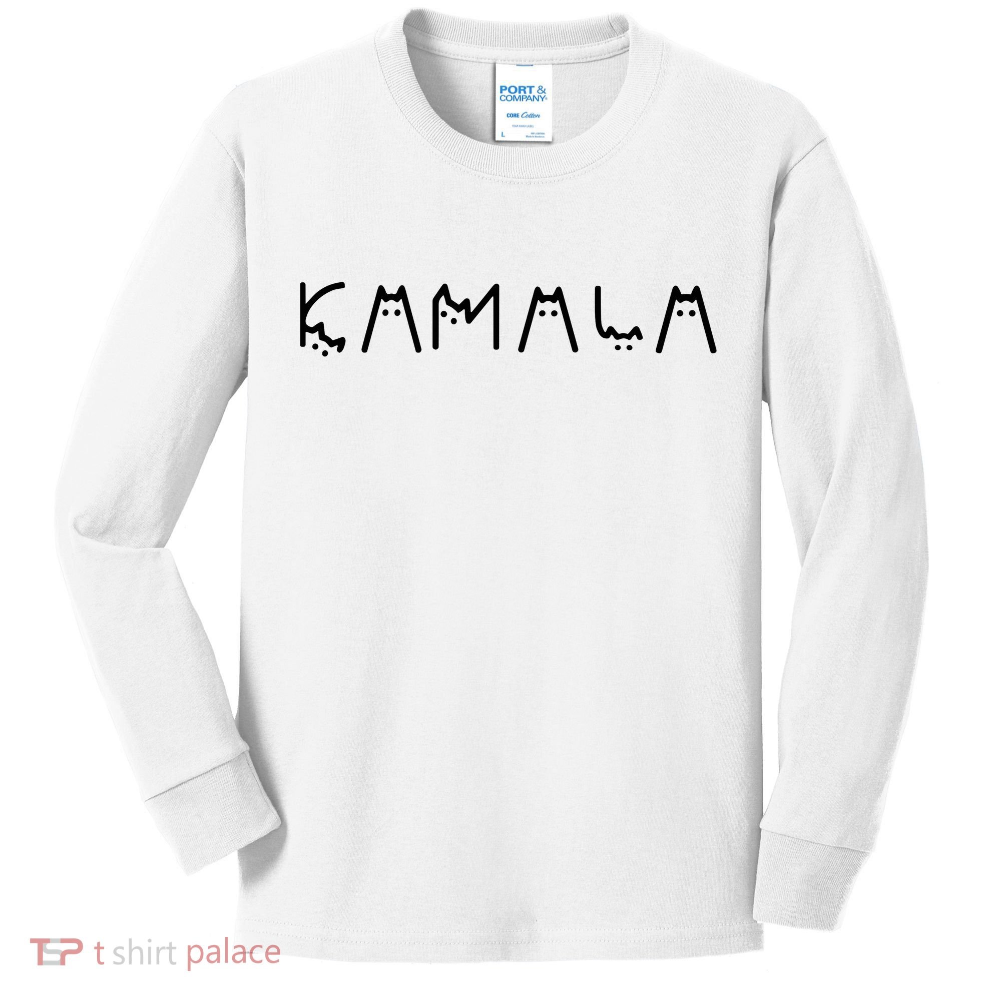 Cats For Kamala Harris Kids Long Sleeve Shirt