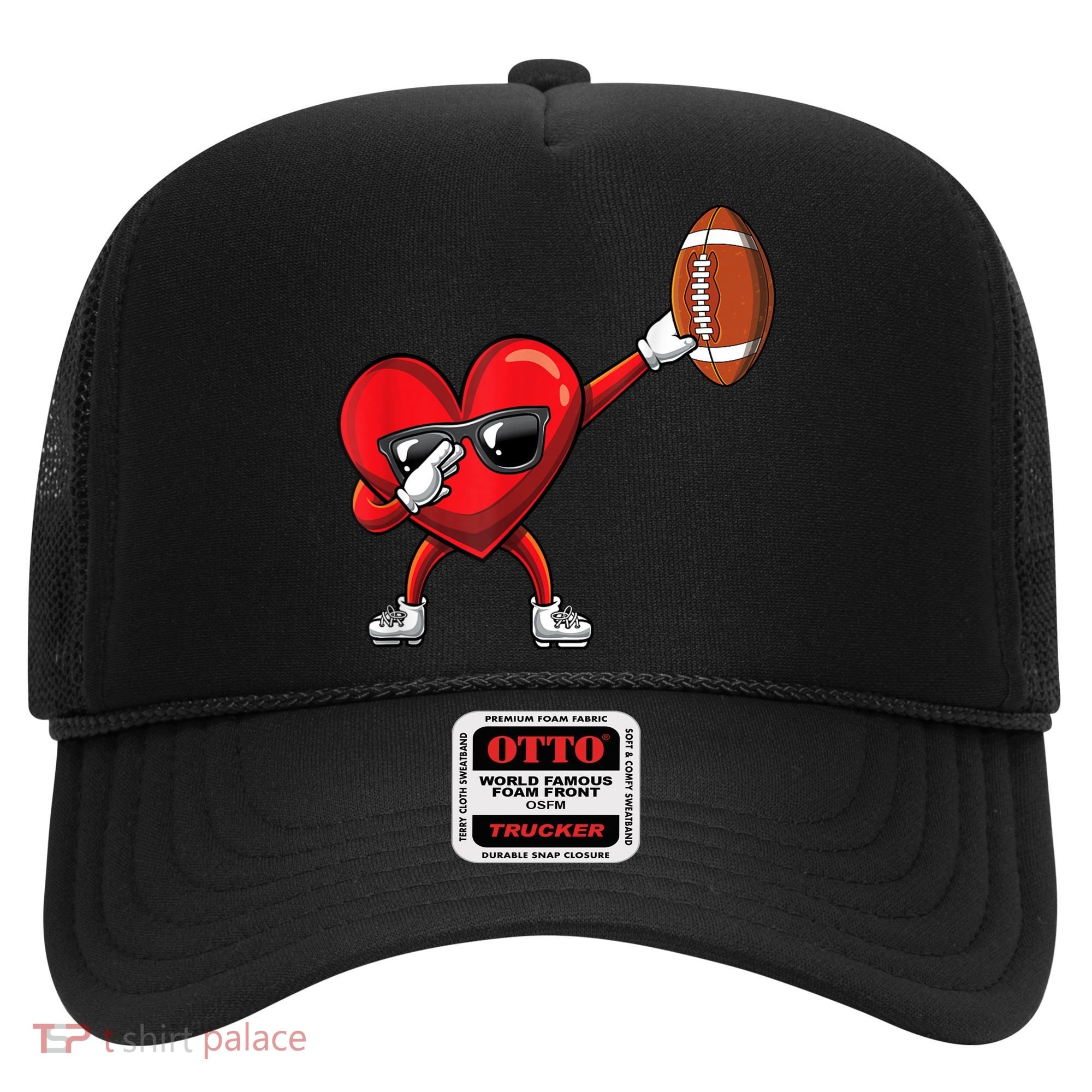 Cute Football Lover Heart Dabbing Valentines Day Gift Hat