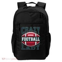 Crazy Football Lady Rugby Graphic Backpack thumb 0