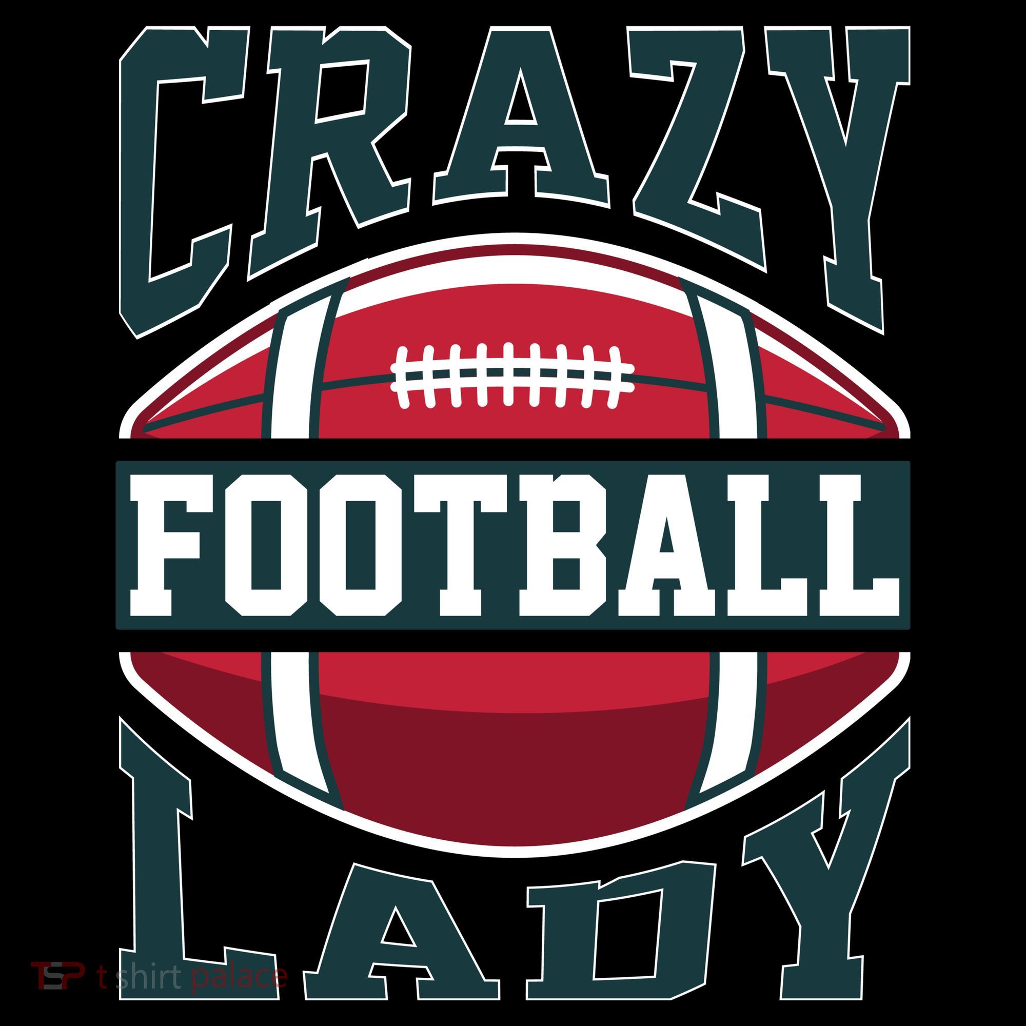 Crazy Football Lady Rugby Graphic Coffee Mug