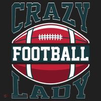Crazy Football Lady Rugby Graphic Tumbler thumb 3