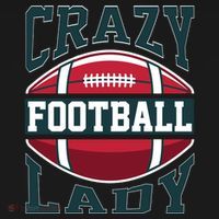 Crazy Football Lady Rugby Graphic Mousepad thumb 1