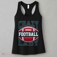 Crazy Football Lady Rugby Graphic Women's Tank Top thumb 3
