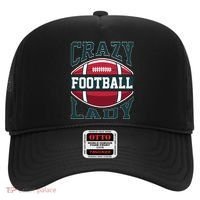 Crazy Football Lady Rugby Graphic Hat thumb 0