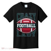 Crazy Football Lady Rugby Graphic Kids T-Shirt thumb 0