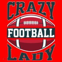Crazy Football Lady Rugby Graphic Santa Hat thumb 1