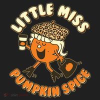Cute Funny Little Miss Pumpkin Spice Ladies Heavyweight Boxy Pullover Hoodie thumb 2
