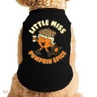 Cute Funny Little Miss Pumpkin Spice Doggie Tank thumb 0