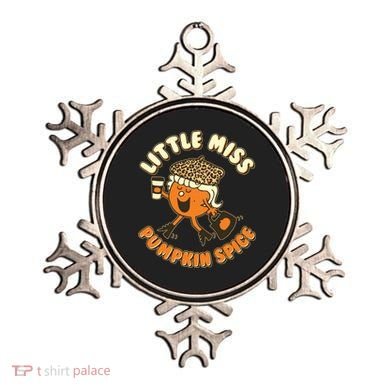 Cute Funny Little Miss Pumpkin Spice Ornament