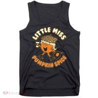 Cute Funny Little Miss Pumpkin Spice Tank Top thumb 0